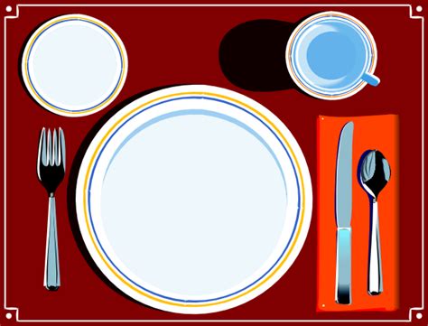 free clip art place setting.
